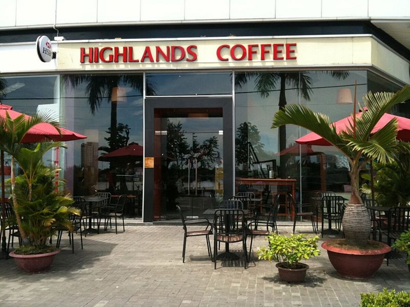Cafe highland ở quận 1 - Saigon Trade
