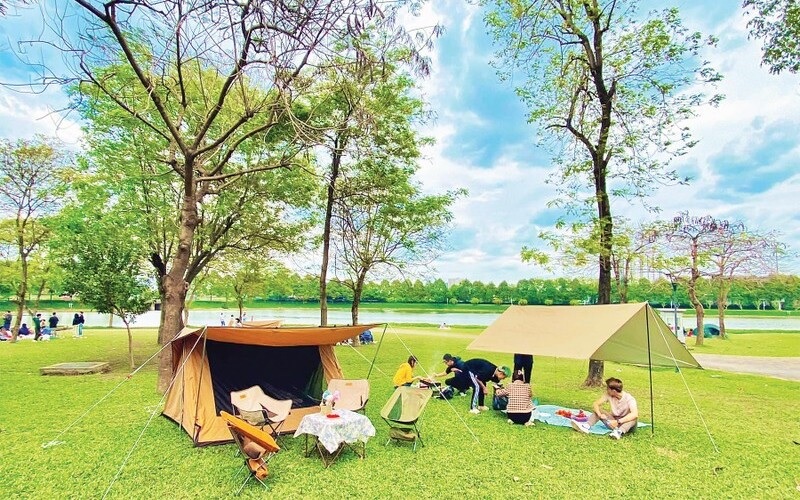 Công viên Yên Sở - Địa điểm picnic Hà Nội hoàn hảo.