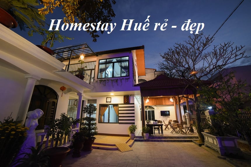 Homestay Huế giá rẻ đẹp, homestay ở Huế gần trung tâm.