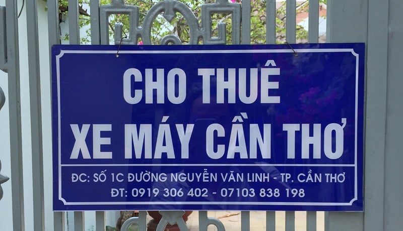 Thuê xe máy 1C đường Nguyễn Văn Linh.